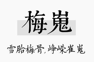 梅嵬名字的寓意及含义