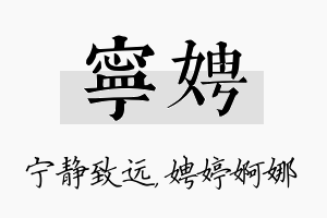 宁娉名字的寓意及含义