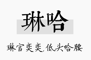 琳哈名字的寓意及含义