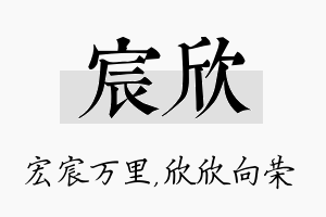 宸欣名字的寓意及含义