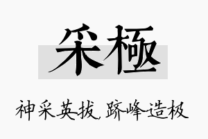 采极名字的寓意及含义