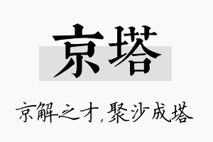 京塔名字的寓意及含义