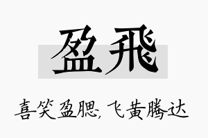 盈飞名字的寓意及含义