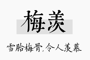 梅羡名字的寓意及含义