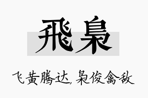 飞枭名字的寓意及含义