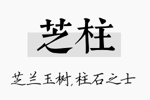 芝柱名字的寓意及含义