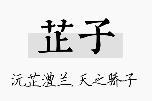 芷子名字的寓意及含义