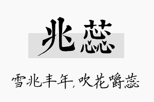 兆蕊名字的寓意及含义