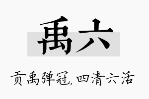 禹六名字的寓意及含义