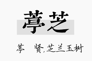 葶芝名字的寓意及含义