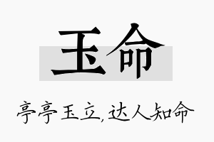 玉命名字的寓意及含义