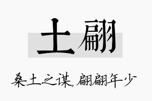 土翩名字的寓意及含义