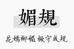 媚规名字的寓意及含义