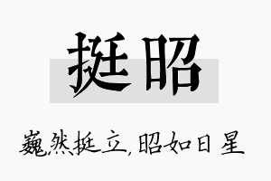 挺昭名字的寓意及含义