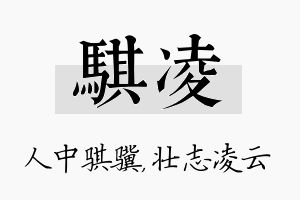 骐凌名字的寓意及含义