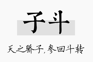 子斗名字的寓意及含义