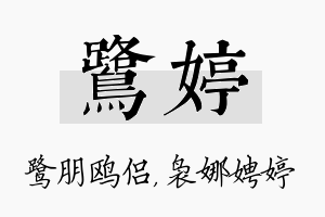 鹭婷名字的寓意及含义