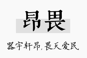 昂畏名字的寓意及含义