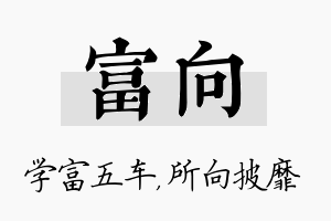 富向名字的寓意及含义