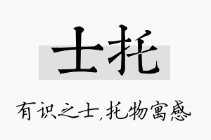 士托名字的寓意及含义