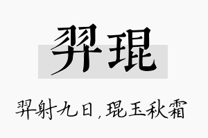 羿琨名字的寓意及含义