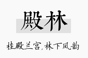 殿林名字的寓意及含义