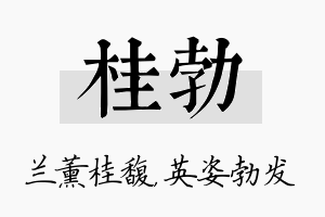 桂勃名字的寓意及含义