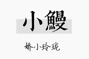 小鳗名字的寓意及含义