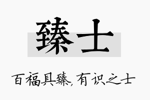 臻士名字的寓意及含义