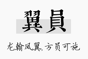 翼员名字的寓意及含义