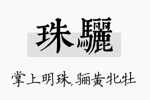 珠骊名字的寓意及含义