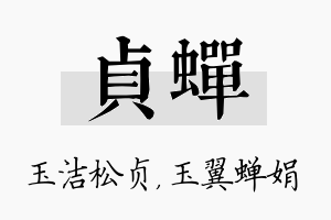 贞蝉名字的寓意及含义