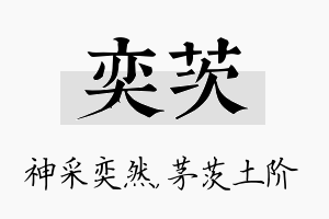 奕茨名字的寓意及含义