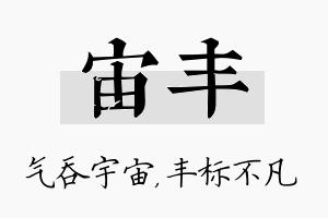 宙丰名字的寓意及含义