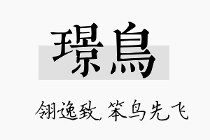 璟鸟名字的寓意及含义