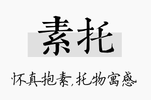 素托名字的寓意及含义