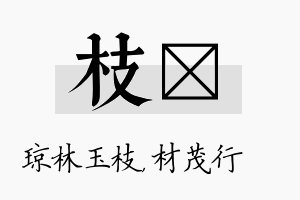 枝絜名字的寓意及含义