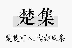 楚集名字的寓意及含义