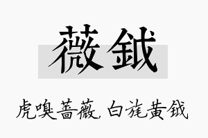 薇钺名字的寓意及含义