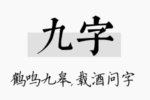 九字名字的寓意及含义