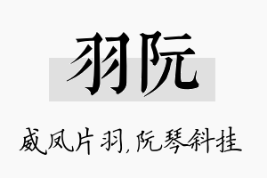 羽阮名字的寓意及含义