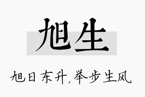 旭生名字的寓意及含义