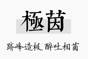 极茵名字的寓意及含义