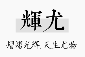 辉尤名字的寓意及含义