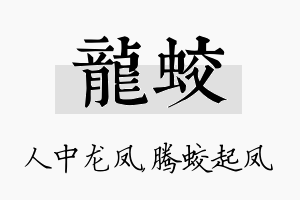 龙蛟名字的寓意及含义