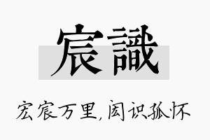 宸识名字的寓意及含义