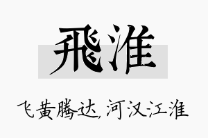 飞淮名字的寓意及含义