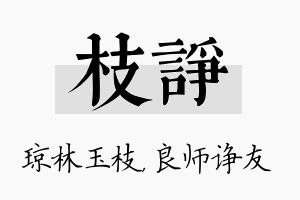 枝诤名字的寓意及含义