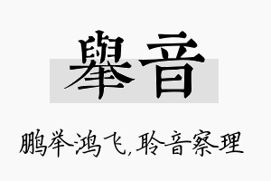 举音名字的寓意及含义