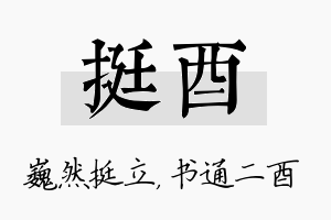 挺酉名字的寓意及含义